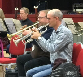 Trumpets at rehearsal